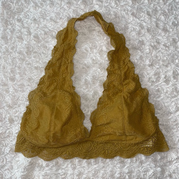 Y2K Boho Chic Hippie Lace Bralette Crop Top Sz XL - Picture 3 of 5